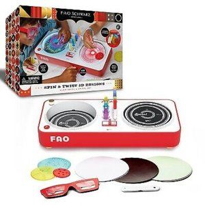 FAO Schwarz Spin & Twist 3D Designs Glow Swirl & Spiral Kit - NEW